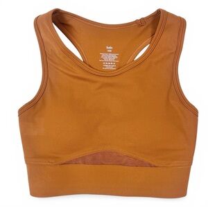 Knix Momenta Caramel Racerback Long Line Mesh Sports Bra xxsmall